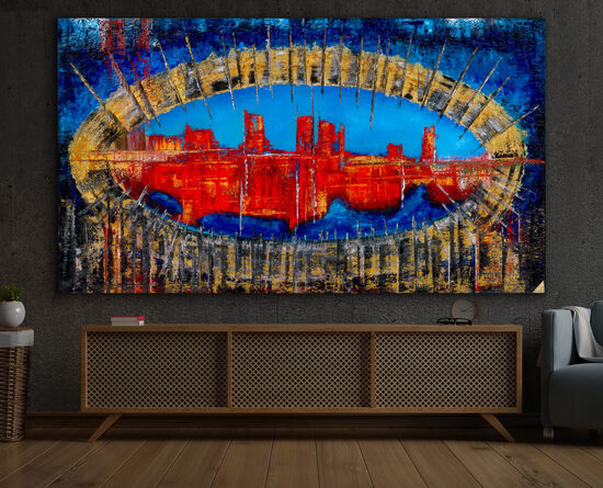 Vászonnyomat - 128x224 cm - A jóslat - Deplhoi tündöklése és bukása